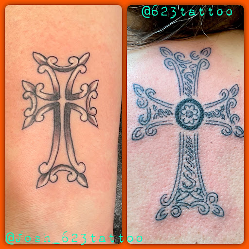 Explore prayer tattoo ideas, creative tattoo ideas in Watertown, available at 623 Tattoo