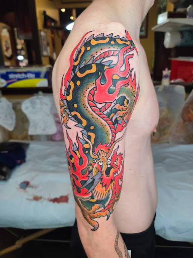 Explore son tattoo ideas for mom, creative tattoo ideas in Charleston, available at Broken Lantern Tattoo