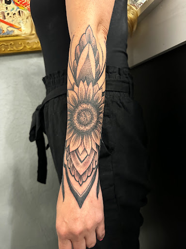 Explore morse code tattoo ideas, creative tattoo ideas in Worcester, available at Evil Eye Tattoo