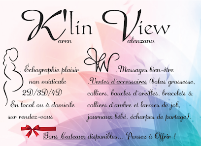 échographie plaisir Savoie 73 - massages bien être - ventes accessoires - K’lin View Karen Valenzano Saint-Jean-de-Chevelu