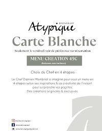 Restaurant Atypique à Libourne (la carte)