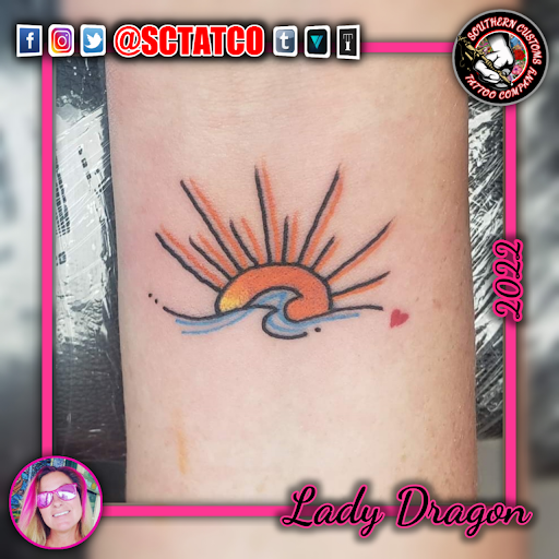 Explore ocean tattoo ideas black and white, creative tattoo ideas in Fayetteville, available at Southern Customs Tattoo Company