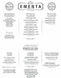 Cervejaria Restaurante Boca Santa à Silveira menu
