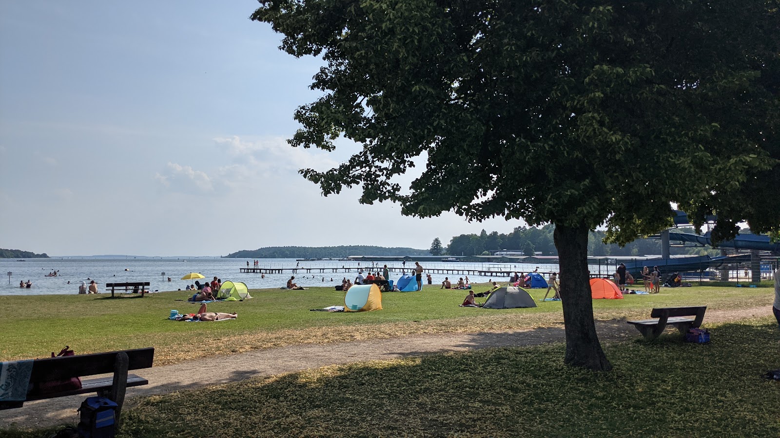 Foto de Volksbad Beach e o assentamento