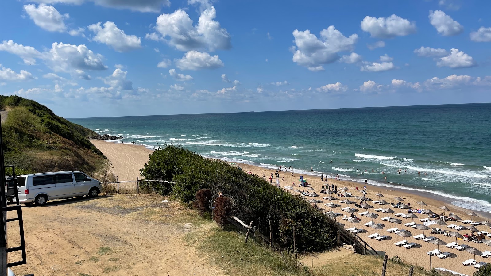 Foto von Sofular vadi beach mit türkisfarbenes wasser Oberfläche