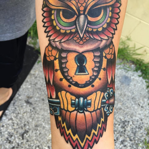 Explore sleeve filler tattoo ideas, creative tattoo ideas in Jacksonville, available at Electric Legacy Tattoo
