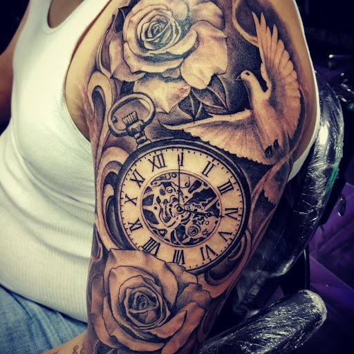 Explore cross wrist tattoo ideas, creative tattoo ideas in Los Angeles, available at Jackies Tattoo & Hair Design
