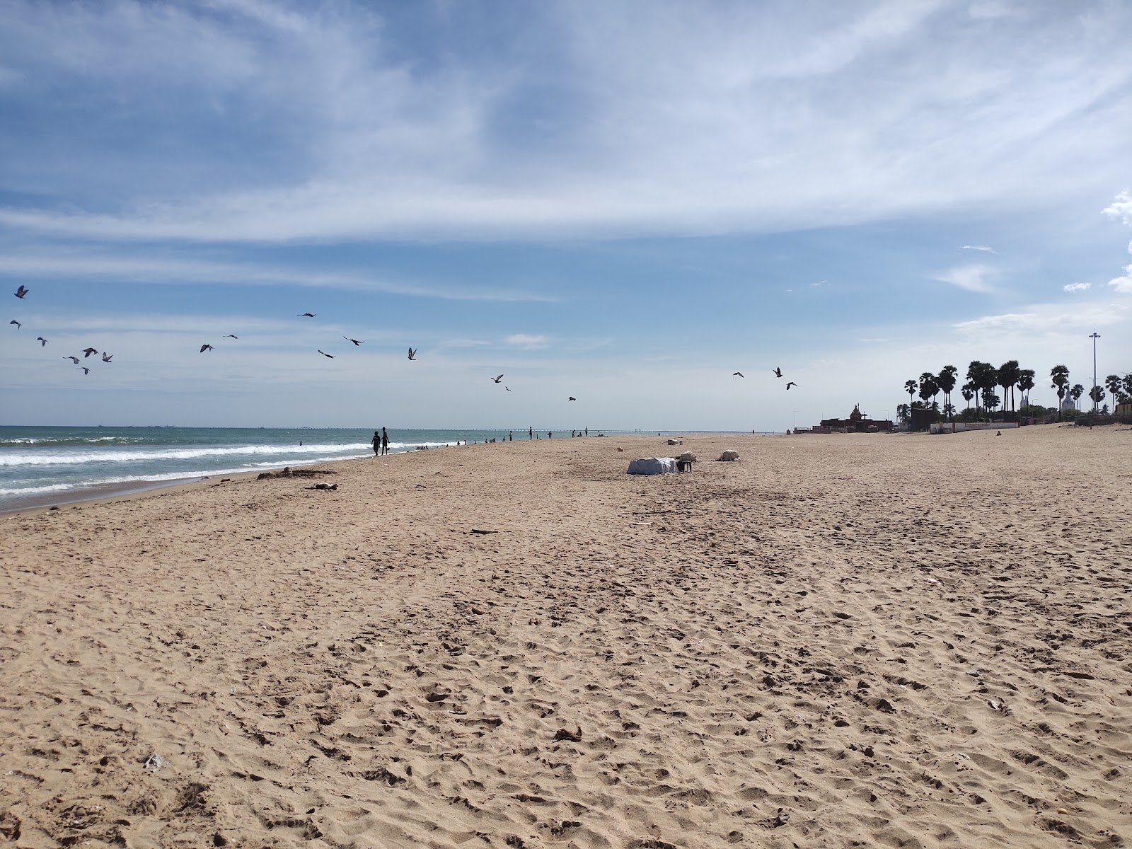 Tiruchendur Beach'in fotoğrafı kısmen temiz temizlik seviyesi ile