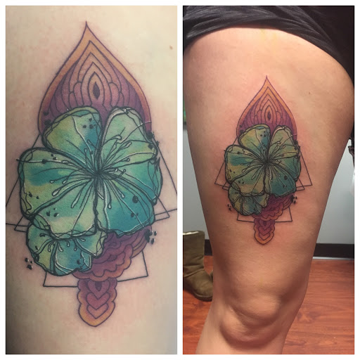 Explore sticker tattoo ideas, creative tattoo ideas in Coldwater, available at Relevant Tattoo and Piercing