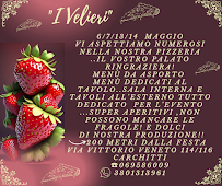 Menu / carte de Pizzeria I Velieri à Palestrina