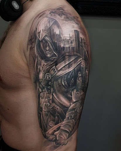 Explore one piece tattoo ideas for guys, creative tattoo ideas in Millsboro, available at Tattoo Galaxy (Millsboro) Piercing & Custom tattoos