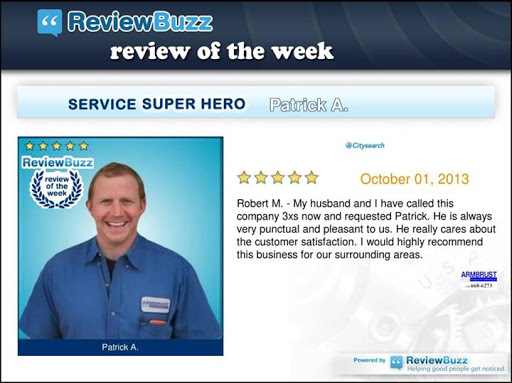 Plumber «Armbrust Plumbing, Heating & Air Conditioning», reviews and photos, 381 S Main Pl, Carol Stream, IL 60188, USA