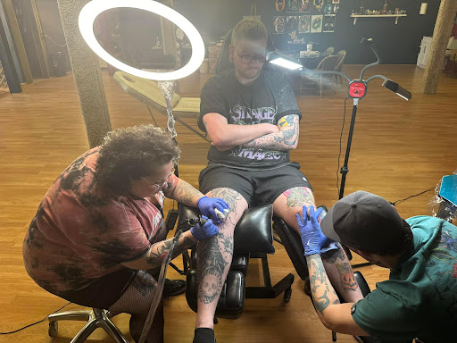 Explore silver line tattoo ideas, creative tattoo ideas in Scott City, available at Distinked Art and Tattoo