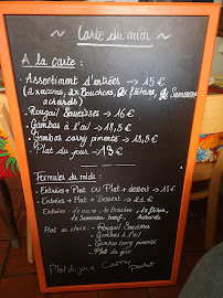 Menu du Les Filaos Restaurant réunionnais à Lyon