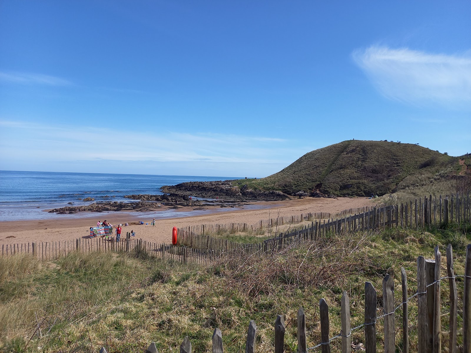 Photo of Coldingham Sands and the settlement