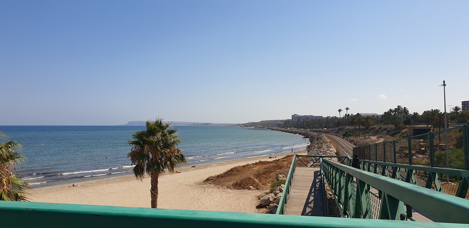 Foto av Playa de San Gabriel med grönt vatten yta