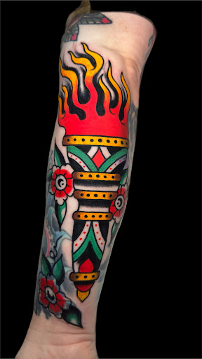 Explore frame tattoo ideas, creative tattoo ideas in Johnson City, available at Gold Cross Tattoo Co.