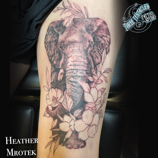 Explore mercury tattoo ideas, creative tattoo ideas in Hayward, available at Three Tentacles Tattoo Studio