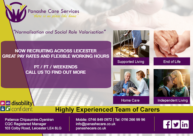 Panashe Care Services - Supported Living | End of Life | Respite Care | Homecare across Midlands - Retirement home