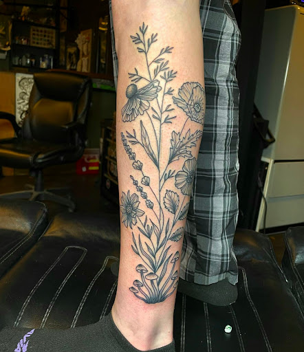 Explore red hot chili peppers tattoo ideas, creative tattoo ideas in Sequim, available at Coastal Lines Tattoo Emporium