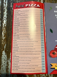 Carte du Asta Pizza Astaffort à Astaffort