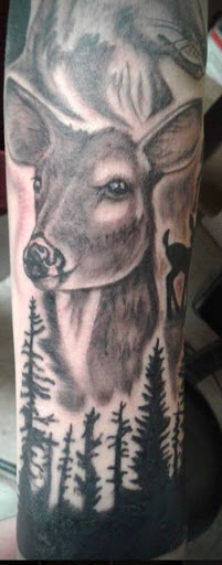 Explore tattoo sleeve ideas with trees, creative tattoo ideas in Spokane, available at Platinum Rose Tattoo Studio