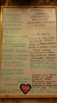 Trattoria Al Vecchio Club Rosanero à Palermo menu