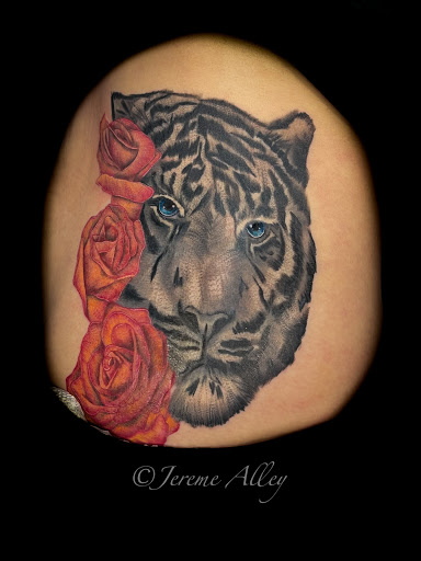 Explore tribal chest tattoo ideas, creative tattoo ideas in Belmont, available at Phoenix Tattoo