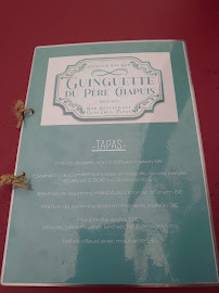 Restaurant Guinguette du Père Chapuis à Seiches-sur-le-Loir (la carte)