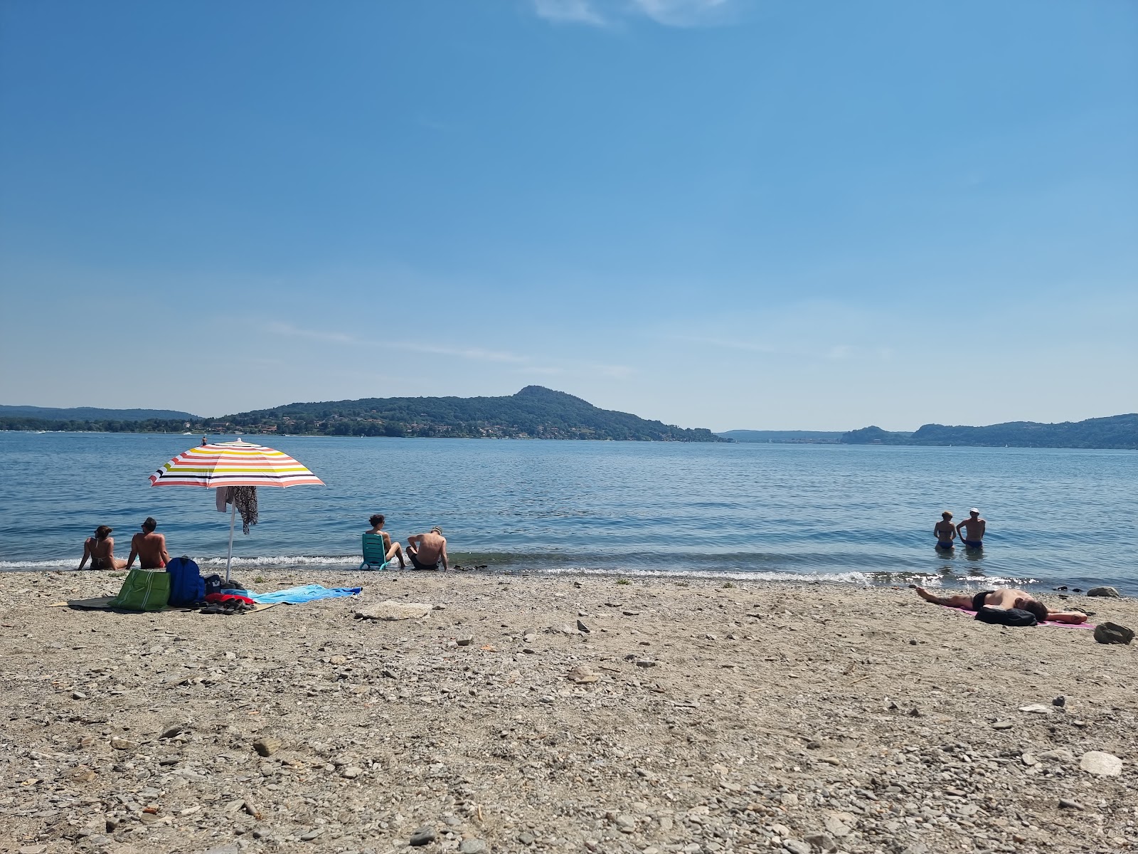 Foto van Spiaggia Lago Maggiore met direct strand