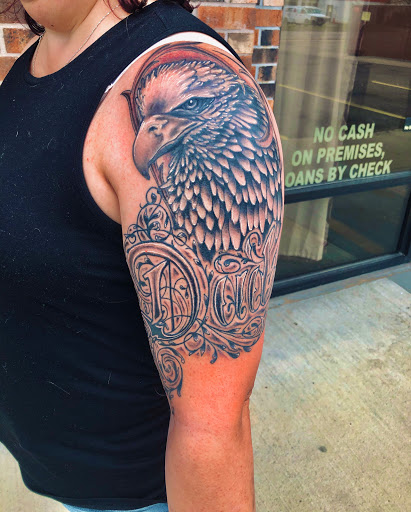 Explore protector tattoo ideas, creative tattoo ideas in Stevens Point, available at Black Rabbit Tattooing