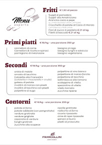 Francellini Santa Marta à Capena menu