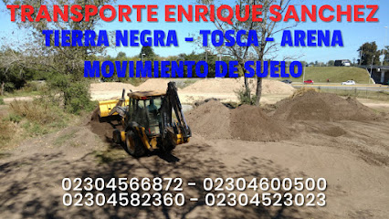 Transporte Enrique Sanchez - Tierra Negra, Tosca, Arena. Movimiento de Suelos.