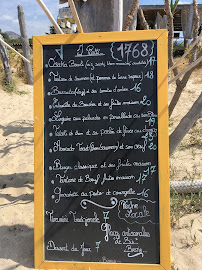 Menu du Paillote 1768 à Cargèse