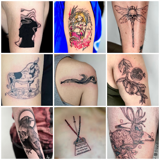 Explore cover up tattoo ideas on thigh, creative tattoo ideas in San Jose, available at Ants Tattoo San Jose