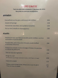 Menu du La Table de Marie à Carcassonne