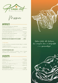 Menu / carte de A Casa Vost à Pozzuoli