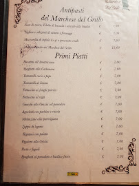 Restaurant de spécialités de la région de Rome Il Marchese Del Grillo à Francavilla al Mare (la carte)