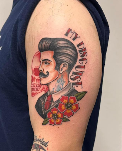 Explore anunnaki tattoo ideas, creative tattoo ideas in Clinton Township, available at Studio Seven Tattoos LLC