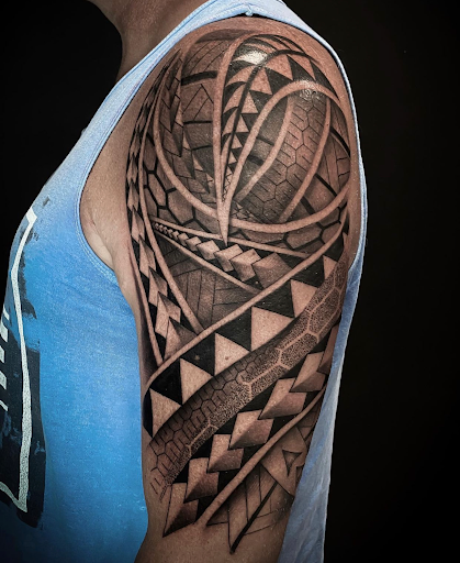 Explore oak tree tattoo ideas, creative tattoo ideas in Goose Creek, available at Red Kirin Tattoo