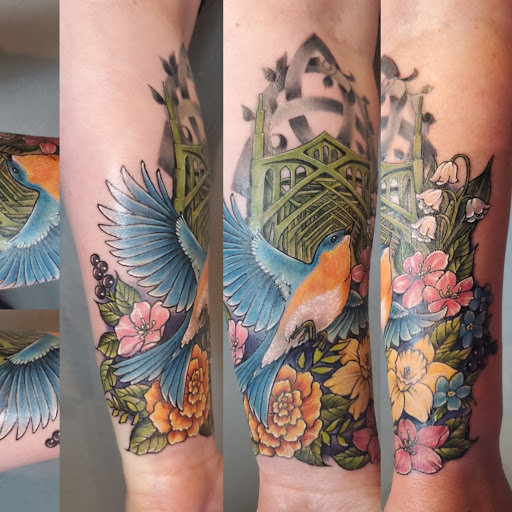 Explore fish tattoo ideas, creative tattoo ideas in Coquille, available at Inspired Ink Tattoo Shop