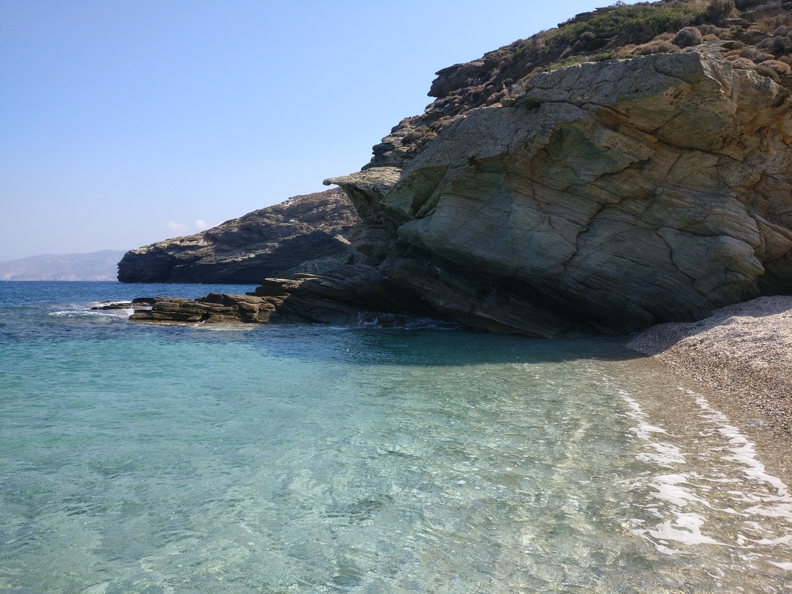 Foto van Paralia Vitali met turquoise puur water oppervlakte