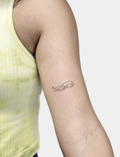 Explore party tattoo ideas, creative tattoo ideas in Sunnyvale, available at Greego tattoo