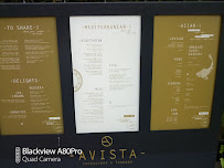 Menu / carte de Avista Restaurant à Funchal