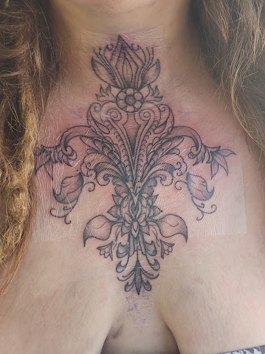 Explore knee cap tattoo ideas, creative tattoo ideas in Sturgis, available at Northern Hills Tattoo & Piercing