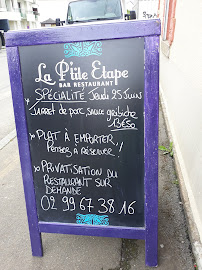 Menu / carte de La P'tite étape à Rennes