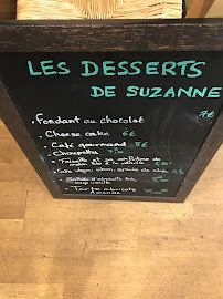 CAFÉ RESTAURANT SUZANNE (Purple Food) à Paris menu