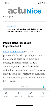 Les plus récentes photos du Sandwicherie Snack people à Valbonne - n°2