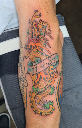 Explore women shoulder tattoo ideas, creative tattoo ideas in Washington, available at Jinx Proof Tattoos