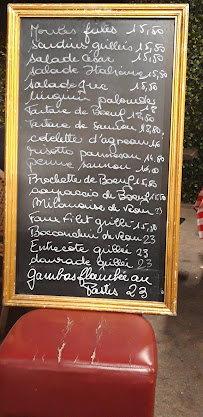 La Mère Buonavista à Marseille menu